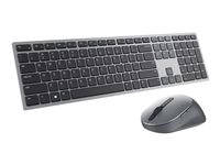 Dell Premier Multi-Device KM7321W - Sats med tangentbord och mus - trådlös - 2.4 GHz, Bluetooth 5.0 - QWERTY - hela norden - Titan gray - med 3 years NBD Advance Exchange - för Latitude 7320 Detachable; XPS 17 9710 KM7321WGY-NOR