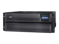 APC Smart-UPS X 3000 Rack/Tower LCD - UPS (rackmonterbar/extern) - AC 208/230 V - 2700 Watt - 3000 VA - 1-fas - Ethernet 10/100, RS-232, USB - utgångskontakter: 12 - 4U - svart - APC Take-Back - med APC UPS Network Management Card AP9631 SMX3000HVNC