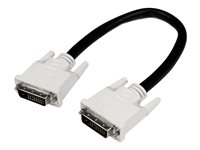StarTech.com 1 m Dual Link DVI-D-kabel - M/M - DVI-kabel - dubbel länk - DVI-D (hane) till DVI-D (hane) - 1 m - tumskruvar - svart DVIDDMM1M