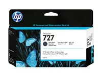 HP 727 - 130 ml - mattsvart - original - DesignJet - bläckpatron - för DesignJet T1500, T1530, T2500, T2530, T920, T930 B3P22A