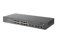 HPE 3100-16 v2 SI Switch - Switch - L3 - Administrerad - 16 x 10/100 + 2 x 10/100/1000 - rackmonterbar JG222A#ABB