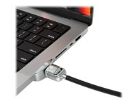 Compulocks Ledge Lock Adapter for MacBook Pro 14" M1, M2 & M3 - Adapter för säkerhetslåsurtag - med nyckellås - för Apple MacBook Pro 14.2 in (M1, M2, M3) MBPR14LDG01KL