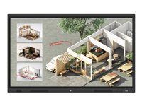 LG CreateBoard 55TR3DQ-B - 55" Diagonal klass TR3DQ Series LED-bakgrundsbelyst LCD-skärm - utbildning/företag - med pekskärm (multi touch) / array med 8 mikrofoner - Android - 4K UHD (2160p) 3840 x 2160 - Direct LED - svart 55TR3DQ-B.AUEQ