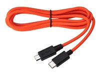 Jabra - USB-kabel - USB-C (hane) till mikro-USB typ B (hane) - 1.5 m - orangeröd 14208-27