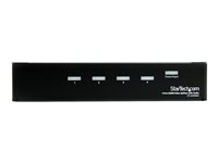 StarTech.com HDMI Splitter 1 In 4 Out - 1080p - 4 Port -Mounting Brackets - 1.3 Audio - HDMI Multi Port - HDMI Audio Splitter (ST124HDMI2) - Linjedelare för video - 4 x HDMI + 4 x ljud - skrivbordsmodell - för P/N: SVA12M2NEUA, SVA12M5NA ST124HDMI2