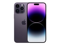 Apple iPhone 14 Pro Max - 5G smartphone - dual-SIM / Internminne 256 GB - OLED-skärm - 6.7" - 2796 x 1290 pixels (120 Hz) - 3 st. bakre kameror 48 MP, 12 MP, 12 MP - front camera 12 MP - mörklila MQ9X3QN/A