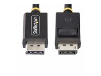 StarTech.com 1m DisplayPort 2.1 Cable, VESA-Certified, DP40 DP 2.1 Cable - DisplayPort-kabel - DisplayPort (hane) spärrad till DisplayPort (hane) spärrad - DisplayPort 2.1 - 1 m - UHBR10, HDR-stöd, 8K60Hz stöd, 4K144Hz stöd, 1440p stöd 240 Hz, upp till 40 Gbps dataöverföringshastighet, passiv - svart DP21-1M-DP40-CABLE