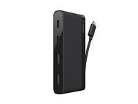 Belkin USB-C 4-Port Mini Hub - Hubb - 4 x SuperSpeed USB 3.0 - skrivbordsmodell F4U090BTBLK