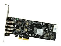 StarTech.com PCI Express (PCIe) SuperSpeed USB 3.0-kortadapter med 4 portar och 2 dedicerade kanaler på 5 Gbps – UASP – SATA/LP4-ström - USB-adapter - PCIe x4 - USB 3.0 x 4 - för P/N: BNDTB10GI, BNDTB210GSFP, BNDTB310GNDP, BNDTB410GSFP, BNDTB4M2E1, BNDTBUSB3142 PEXUSB3S42V