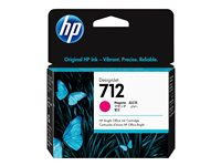 HP 712 - 29 ml - magenta - original - DesignJet - bläckpatron - för DesignJet Studio, T210, T230, T250, T630, T650 3ED68A