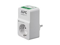 APC Essential Surgearrest PM1WU2 - Överspänningsskydd - AC 230 V - utgångskontakter: 1 - Tyskland - vit PM1WU2-GR
