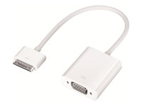 Apple iPad Dock Connector to VGA Adapter - VGA-adapter - Apple Dock (hane) till HD-15 (VGA) (hona) - 17.78 cm MC552ZM/B