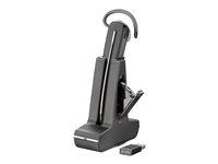 Poly Savi 8245 Office - Savi 8200 series - headset - inuti örat - konvertibel - DECT / Bluetooth - trådlös - USB-A via Bluetooth-adapter - svart - Zoomcertifierad 8D3H1AA