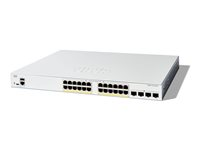 Cisco Catalyst 1200-24FP-4X - Switch - L3 - smart - 24 x 10/100/1000 (PoE+) + 4 x 10 Gigabit SFP+ - rackmonterbar - PoE+ (375 W) C1200-24FP-4X