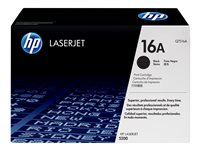HP 16A - Svart - original - LaserJet - tonerkassett (Q7516A) - för LaserJet 5200, 5200dtn, 5200L, 5200Lx, 5200n, 5200tn Q7516A
