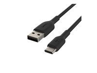 Belkin BoostCharge - USB-kabel - USB-C (hane) till USB (hane) - 1 m - svart CAB001BT1MBK