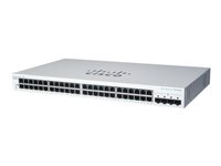 Cisco Business 220 Series CBS220-48P-4X - Switch - smart - 48 x 10/100/1000 (PoE+) + 4 x 10 Gigabit SFP+ (upplänk) - rackmonterbar - PoE+ (382 W) CBS220-48P-4X-EU