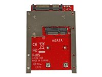 StarTech.com mSATA-SSD till 2,5" SATA-adapter-konverterare - Kontrollerkort - 1 Kanal - SATA 6Gb/s - SATA 6Gb/s - för P/N: BRACKET125PT, BRACKET125PTP, SATERASER4, SDOCK1EU3P2, SDOCK4U313, USB31C2SAT3 SAT32MSAT257
