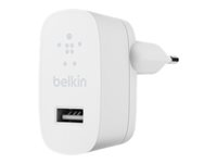 Belkin BoostCharge - Strömadapter - 12 Watt (USB) - vit WCA002VFWH