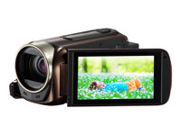 Canon LEGRIA HF R56 - Premium Kit - videokamera - 1 080 p - 3.28 MP - 32x optisk zoom - blixt 8 GB - flashkort - Wireless LAN - brun 9175B044