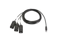 APC Easy Rack - Temperatur- och luftfuktighetssensor för PDU-rack - svart EPDU-TH3
