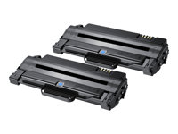 Samsung MLT-P1052A - 2-pack - svart - original - tonerkassett - för ML-2540, 2540R, 2545 MLT-P1052A/ELS