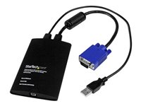 StarTech.com USB-akutvagnsadapter med filöverföring och videoinspelning - Omkopplare för tangentbord/video/mus - 1 x KVM port(s) - 1 lokal användare - skrivbordsmodell NOTECONS02