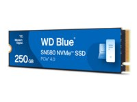 WD Blue SN580 - SSD - 250 GB - inbyggd - M.2 2280 - PCIe 4.0 x4 (NVMe) WDS250G3B0E