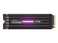 Crucial T710 - SSD - krypterat - 2 TB - inbyggd - M.2 2280 - PCI Express 5.0 (NVMe) - TCG Opal Encryption 2.01 - integrerad kylfläns CT2000T710SSD5