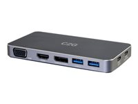 C2G - Dockningsstation - USB-C - VGA, HDMI, DP 84439