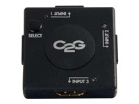 C2G 3-Port HDMI Auto Switch - Video-/ljudomkopplare - 3 x HDMI - skrivbordsmodell 89051