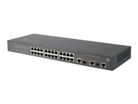 HPE 3100-24 v2 SI Switch - Switch - L3 - Administrerad - 24 x 10/100 + 2 x 10/100/1000 - rackmonterbar JG223A#ABB