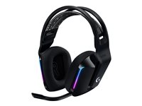 Logitech G G733 LIGHTSPEED Wireless RGB Gaming Headset - Headset - fullstorlek - 2,4 GHz - trådlös - svart 981-000864