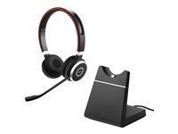 Jabra Evolve 65+ UC stereo - Headset - på örat - Bluetooth - trådlös - NFC - USB 6599-823-499