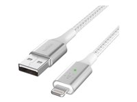 Belkin BoostCharge Smart - Lightning-kabel - USB hane till Lightning hane - 1.2 m - vit CAA007BT04WH